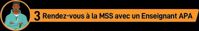 Picto Rendez-vous à la MSS avec un enseignant APA